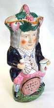 Load image into Gallery viewer, Antique Staffordshire pottery Toby jug
