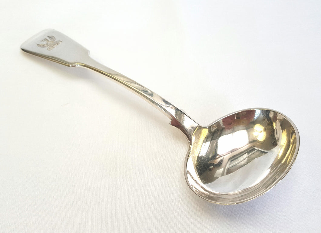 Antique hallmarked sterling silver gravy ladle