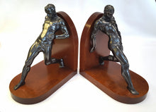 Load image into Gallery viewer, Set of Art Deco spelter bookends
