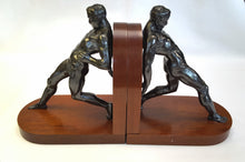 Load image into Gallery viewer, Set of Art Deco spelter bookends
