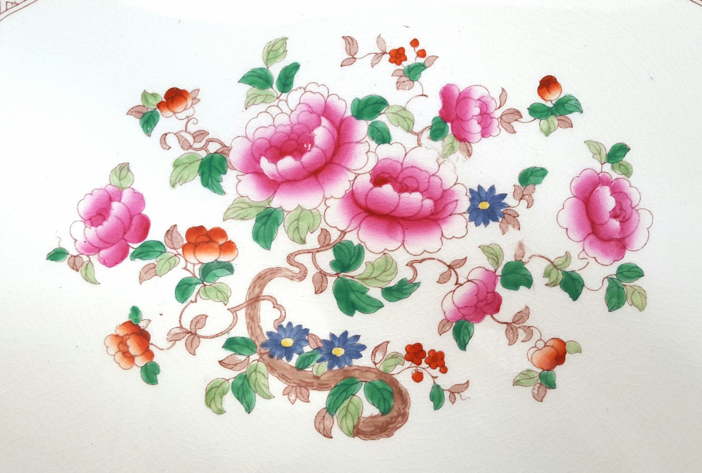 Antique Extra-Large F. Winkle & Co. ‘Mandarin’ Platter – Wieldon Ware, Circa 1910s