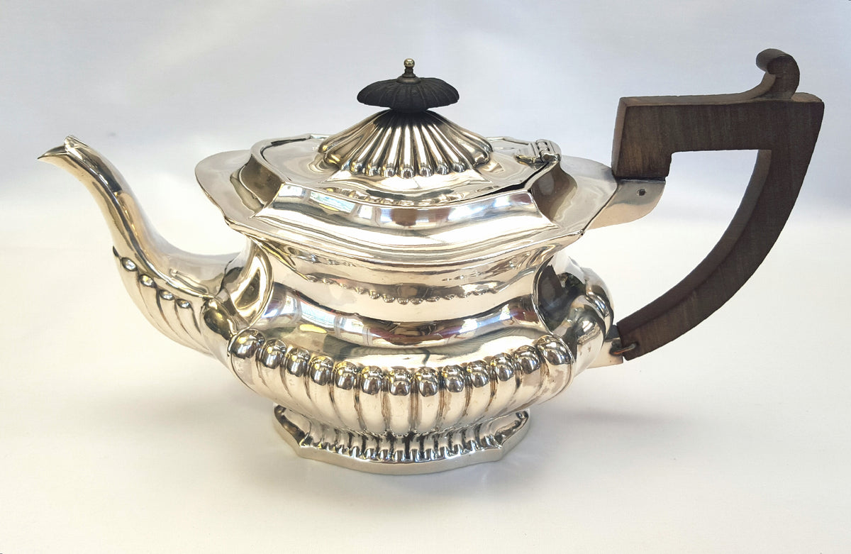 Antique Hallmarked Sterling Silver Three-Piece Tea Service