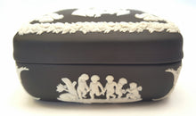 Load image into Gallery viewer, Black basalt Jasperware lidded trinket box
