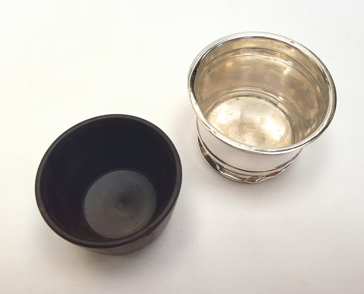 Near Antique Hallmarked Sterling Silver Open Condiment Salt Cellar