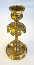 Load image into Gallery viewer, Pair of antique brass candlesticks
