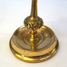 Load image into Gallery viewer, Pair of antique brass candlesticks
