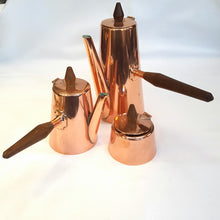 Load image into Gallery viewer, Mid-century copper coffee set
