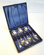 Load image into Gallery viewer, Boxed set of six stainless steel teaspoons
