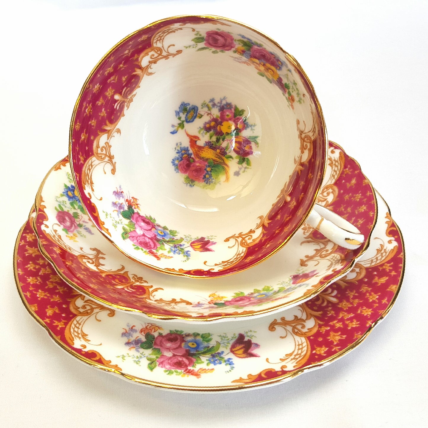 Paragon ‘Rockingham’ Fine Bone China Trio – Circa 1930s, England
