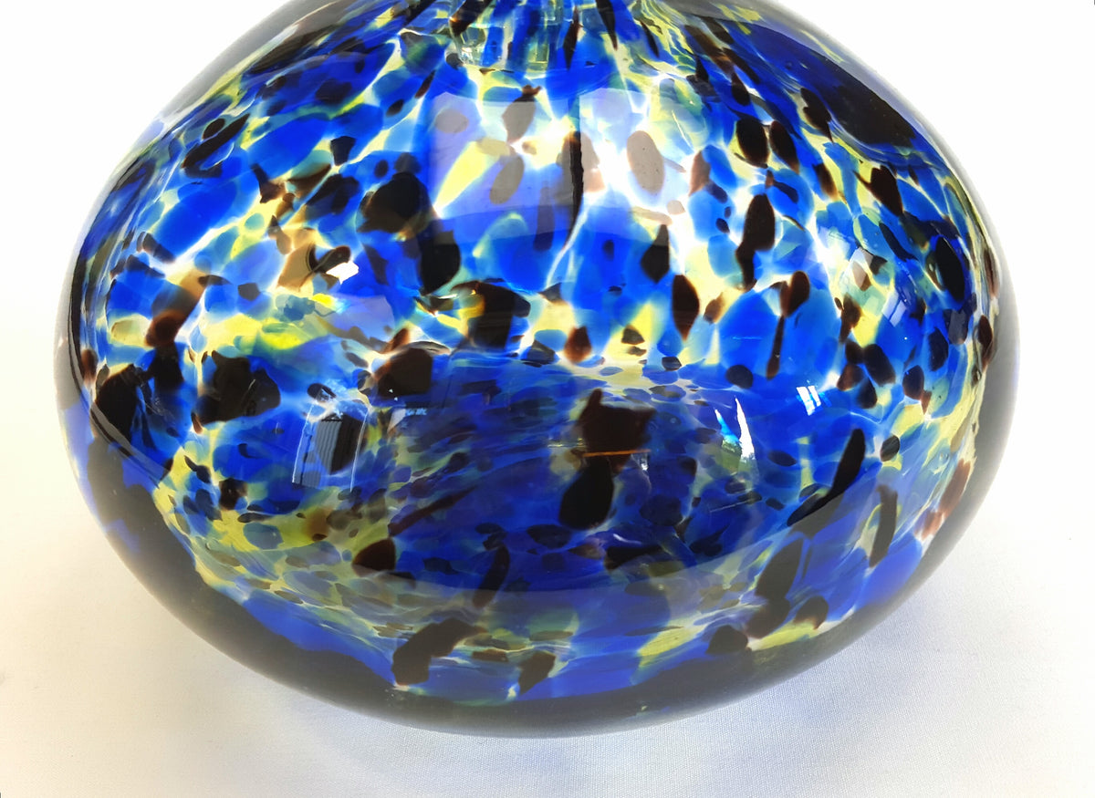 Striking and Highly Decorative Hand-Blown Art Glass Decanter